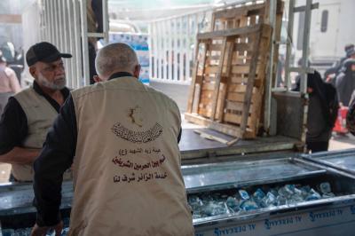 قسم بين الحرمين الشريفين يقدم خدمات إرشادية ولوجستية للمواكب وزائري الأربعين