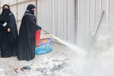 شعبة مدارس الكفيل النسوية تقيم دورةً للوقاية من الحرائق لـ60 متطوّعة ومنتسبة