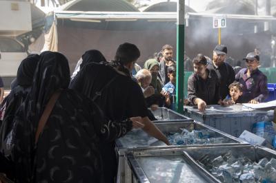  قسم بين الحرمين الشريفين ينصب 12 محطة لتوزيع المياه في أربعة مواقع داخل مدينة كربلاء