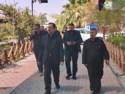 إدارة العتبة العباسية المقدسة تطّلع على خدمات الموكب الثقافي العام في مجمّع العلقمي