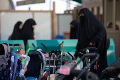 القسم النسوي في مجمع أبي الفضل العباس (عليه السلام) يواصل تقديم خدماته لزائرات الأربعين