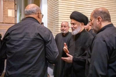 سماحة السيّد الصافي يستقبل المتولّي الشرعيّ للعتبة الرضوية المقدّسة في مجمّع أبي الفضل العباس (عليه السلام)