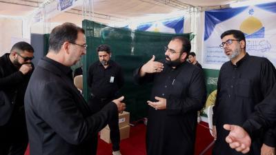 إدارة العتبة العباسية المقدسة تطلع على محطة مؤسسة الوافي الثقافية في مجمع العلقمي