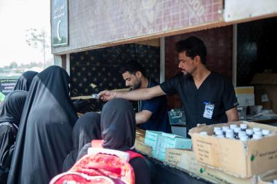 مجمع العلقمي يرفع مستوى خدماته المقدمة لزائري أربعين الإمام الحسين (عليه السلام)