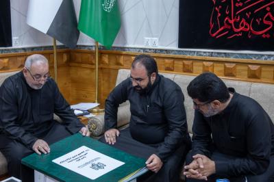 المتولي الشرعي للعتبة العباسية المقدسة يطلع على أعمال مؤسسة الوافي وخدماتها لزائري الأربعين