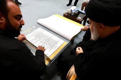 المتولي الشرعي للعتبة العباسية المقدسة يطلع على أعمال مؤسسة الوافي وخدماتها لزائري الأربعين