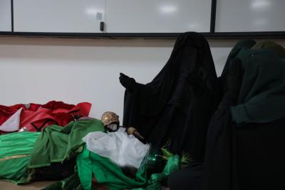 شعبة الخطابة النسوية تقيم مجلسًا عزائيًّا في مجموعة مواكب أم البنين (عليها السلام) لزائرات الأربعين