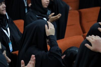 شعبة الخطابة النسوية تقيم مجلسًا عزائيًّا في مجموعة مواكب أم البنين (عليها السلام) لزائرات الأربعين