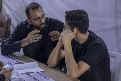 توافد واسع لزائري الأربعين على محطات الموكب الثقافي العام