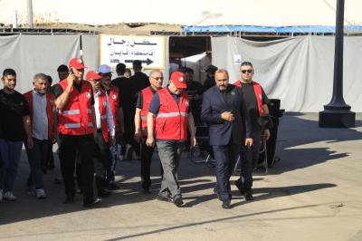 وفد جمعية الهلال الأحمر يطّلع على خدمات العتبة العباسية المقدسة الطبية لزائري الأربعين