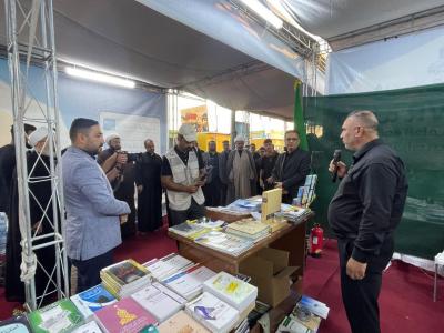 الموكب الثقافي العام يعرض أكثر من 1000 إصدار ضمن معرض الكتاب على محاور كربلاء