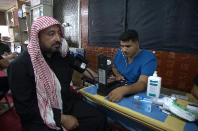 بدعم العتبة العباسية المقدسة.. المفارز التطوعية تقدم خدماتها الصحية للزائرين