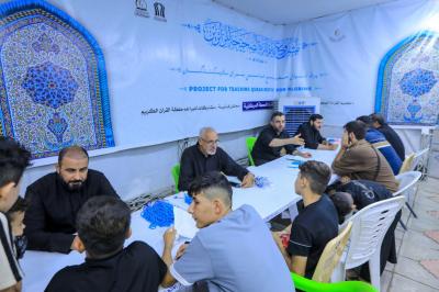 المجمَع العلمي يقدم خدماته التبليغية ويقيم محافل قرآنية لزائري الأربعين