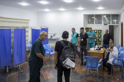 بالتعاون مع العتبة العباسية المقدسة.. دائرة صحة كربلاء تقدم خدماتها لزائري الأربعين في مجمع الشيخ الكليني 