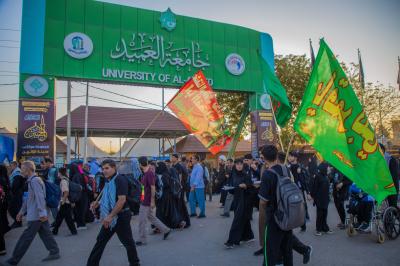 رئيس جامعة العميد: خدمات متكاملة قدمتها الجامعة لزائري الأربعين عبر مجموعة مواكب أم البنين (عليها السلام)