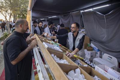 أكثر من 35 ألف مستفيد من الخدمات الصحية في مجموعة مواكب أم البنين (عليها السلام) في زيارة الأربعين