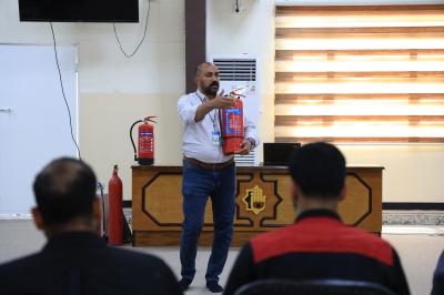 العتبة العباسية المقدسة تنظم دورة تدريبية حول السلامة المهنية لملاكاتها