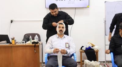 مركز الكفيل يستأنف دوراته التدريبية في الإسعافات الأولية لمنتسبي العتبة العباسية المقدسة