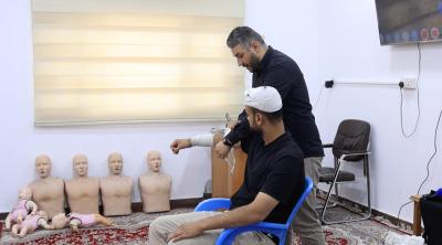 مركز الكفيل يستأنف دوراته التدريبية في الإسعافات الأولية لمنتسبي العتبة العباسية المقدسة