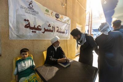 مشروع التبليغ الحوزوي يقدّم خدماته لزائري مدينة سامراء