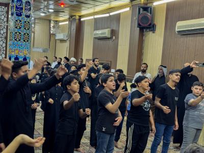 المجمع العلمي يقيم مجلس عزاء بذكرى شهادة الإمام الحسن العسكري (عليه السلام) في المثنى
