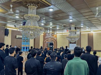 المجمع العلمي يقيم مجلس عزاء بذكرى شهادة الإمام الحسن العسكري (عليه السلام) في المثنى