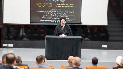 جامعة الكفيل تنظم مجلس عزاء بذكرى شهادة الإمام الحسن العسكري (عليه السلام)