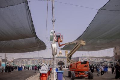 في مركز مدينة كربلاء.. العتبة العباسية المقدسة تنشر لافتات تعريفية لمهرجان رحمة للعالمين الدولي الأول