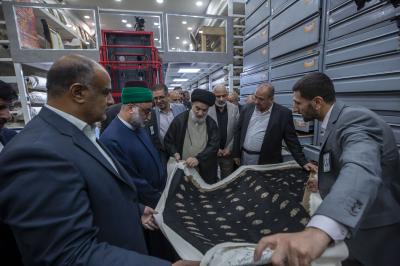 بالتزامن مع ذكرى المولد النبوي.. سماحة السيد الصافي يفتتح مخزن النفائس في متحف الكفيل