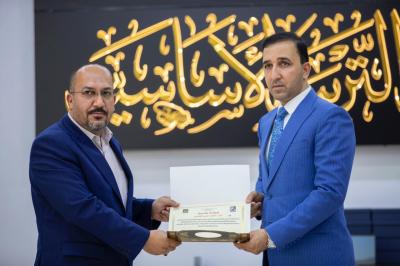 العتبة العباسية المقدسة تكرم المشاركين في مهرجان رحمة للعالمين الدولي بجامعة ديالى