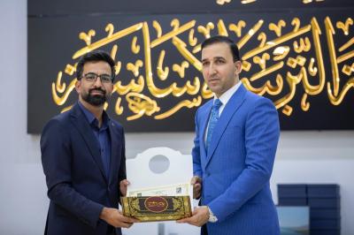 العتبة العباسية المقدسة تكرم المشاركين في مهرجان رحمة للعالمين الدولي بجامعة ديالى