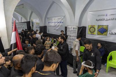 قسم العلاقات العامة يفتتح محطّات فتية الكفيل الثقافية في مزار التابعي سعيد بن جبير