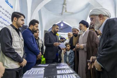 قسم العلاقات العامة يفتتح محطّات فتية الكفيل الثقافية في مزار التابعي سعيد بن جبير