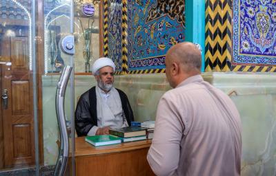 قسم الشؤون الدينية ينشر محطاته التبليغية للإجابة عن استفسارات الزائرين الشرعية
