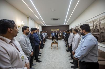 العتبة العباسية المقدسة تكرّم المشاركين في دورة الصحة والسلامة المهنية