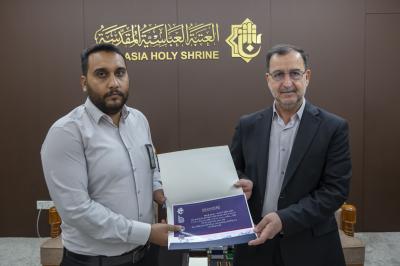 العتبة العباسية المقدسة تكرّم المشاركين في دورة الصحة والسلامة المهنية