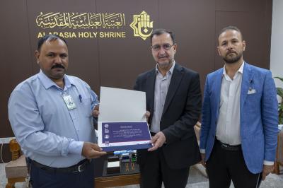 العتبة العباسية المقدسة تكرّم المشاركين في دورة الصحة والسلامة المهنية