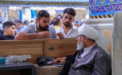 خدمات متنوعة يقدمها قسم الشؤون الدينية للزائرين في ليلة الجمعة