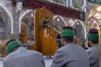 العتبة العباسية المقدسة تقيم مجلس عزاء لإحياء ذكرى شهادة السيدة الزهراء (عليها السلام)