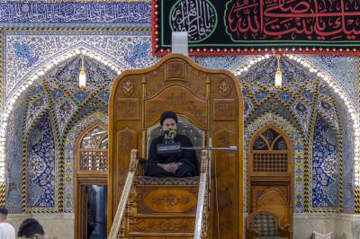 العتبة العباسية المقدسة تقيم مجلس عزاء لإحياء ذكرى شهادة السيدة الزهراء (عليها السلام)