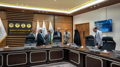 جامعة الكفيل تبحث سبل تعزيز التعاون العلمي مع أكاديمية باريس للجغرافيا السياسية