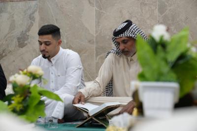 المجمع العلمي يطلق سلسلة ختمات قرآنية في بيوت عوائل الشهداء بمحافظة المثنى