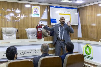العتبة العباسية المقدسة تقيم ورشة تدريبية عن السلامة المهنية في جامعة كربلاء