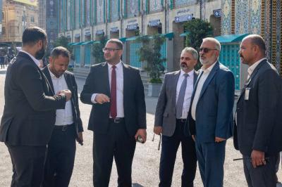مسؤولو العتبة العباسية المقدسة يطّلعون على أماكن مسير المشاركات في حفل تخرج بنات الكفيل 