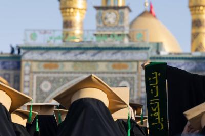 5 آلاف طالبة يرددن قسم التخرج وعهد الولاء للوطن عند مرقد أبي الفضل العباس (عليه السلام)