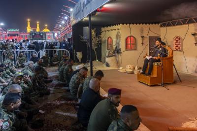 فرقة العباس تقيم مجلس عزاء بذكرى شهادة السيدة الزهراء (عليها السلام)