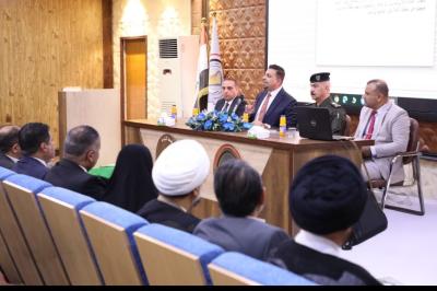 قسم الشؤون الفكرية يقيم ندوة علمية حول توثيق جرائم التطرف في جامعة البصرة