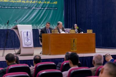 إقامة الجلسة البحثية الأولى ضمن فعاليات المؤتمر الرابع لإحياء تراث أمير المؤمنين (عليه السلام)