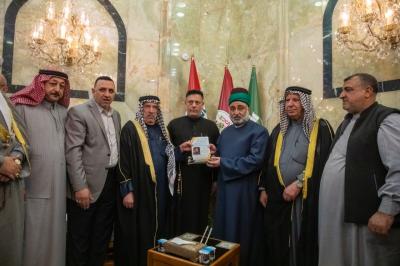 الأمانة العامة للعتبة العباسية المقدسة تستقبل وفد أهالي بلد وتؤكد دعمها لمواكبهم الحسينية السنوية