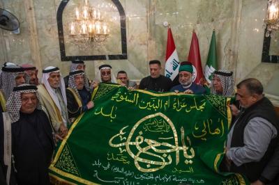 الأمانة العامة للعتبة العباسية المقدسة تستقبل وفد أهالي بلد وتؤكد دعمها لمواكبهم الحسينية السنوية